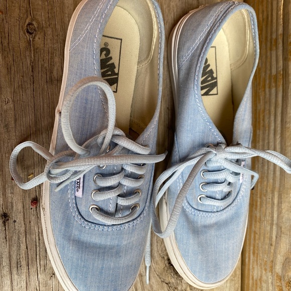 vans light blue denim size 8.5 - Picture 2 of 4